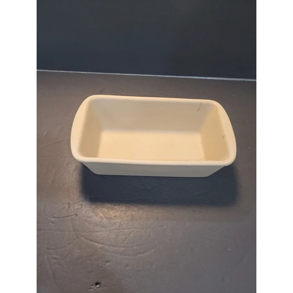 Pampered Chef Family Heritage Stoneware Loaf Pan 9x5 Unglazed #930 Vintage